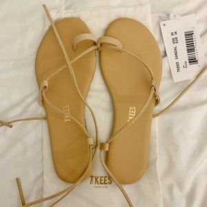 TKEES Jo Lace Sandals in Hazelton - Size 5 NWT